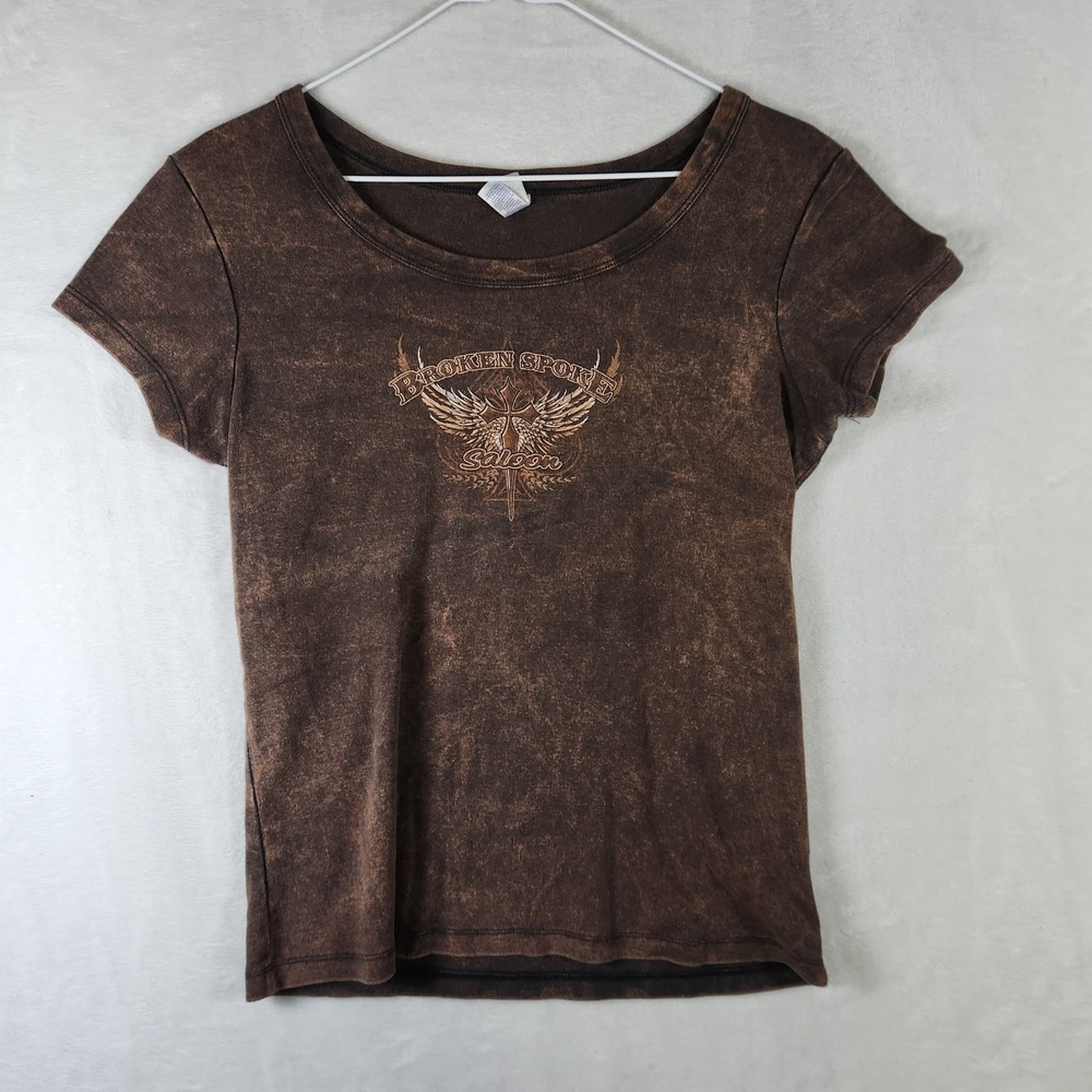 Bella Broken Spoke Saloon Myrtle Beach Graphic‎ T-Shirt XL Brown Bleach